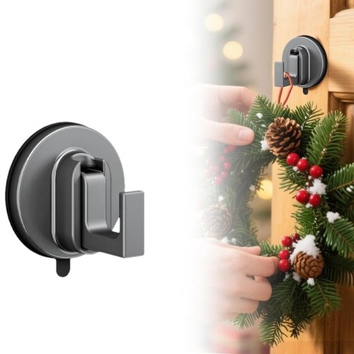 Heavy duty suction - cup, hooks