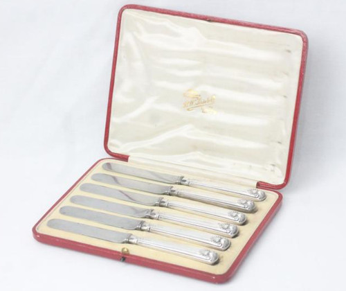 1905 antique silver butter - 1905,