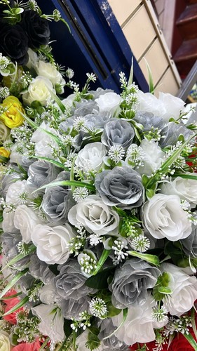 Heads silk rose artificial - heads,