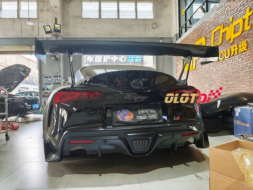 Carbon fiber trunk wings - fiber,