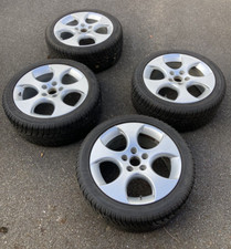 VW Golf GTI 17" BBS Monza Alloy Wheels x4 +Dunlop winter tyres. Pls Read descrpn