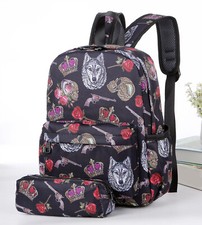 Lovely kids Pupils Backpack with Pensil Case Synthetic Lightweight Waterproof UK