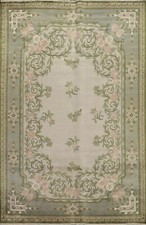 Taupe green floral nepalese - taupe/,