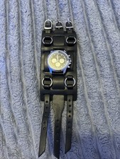 CuffWatches - Black Leather