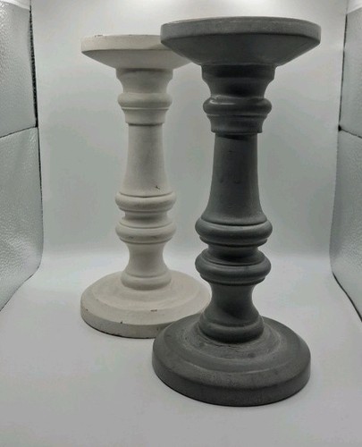 White grey wooden pillar - 2,