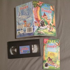 Bambi VHS Classic Walt Disney - With Promo Leaflet!