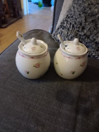 Vintage style porcelain jam - porcelain,