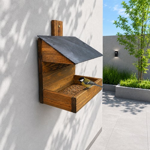 Bird feeding table wall - bird,