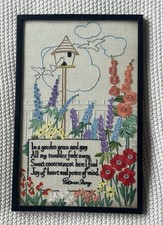Embroidered Framed Patience