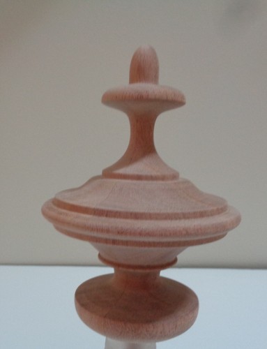 Wood finial unfinished for - wood,