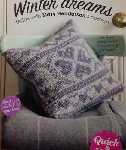 Fair isle heart - heart, cushion