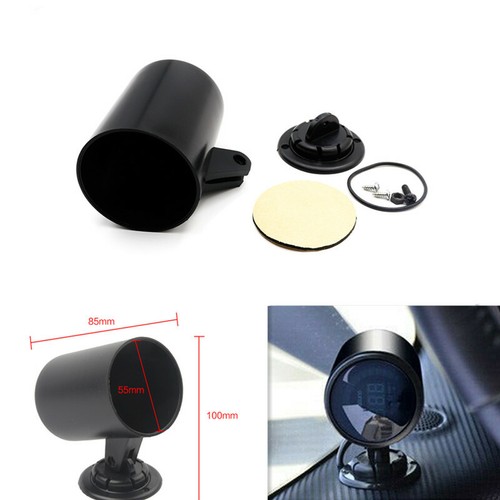Black 52mm car gauges pod - black,
