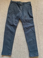 MEN'S NAVY COTTON TROUSERS
