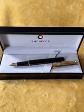 sheaffer prelude fountain pen Gold Trim Medium Size Nib With Box & Convertor-New
