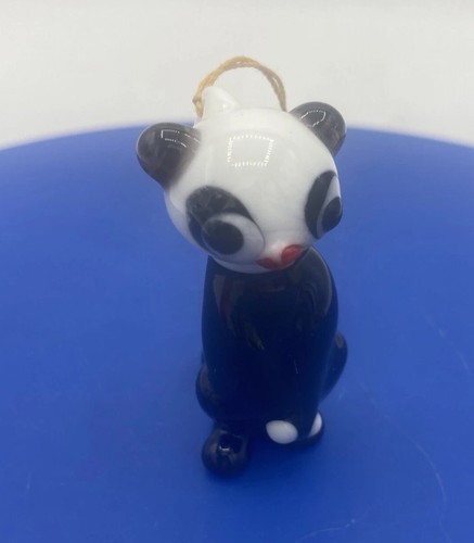 Glass otter christmas ornament - glass,