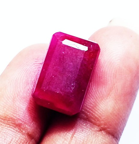 Natural red beryl emerald cut - beryl,