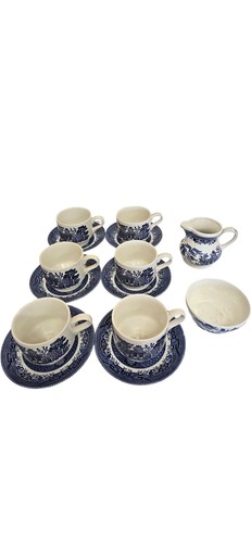 Churchill blue willow pattern - willow,