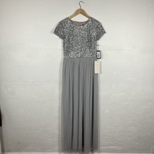 Adrianna Papell Dress Sequin Tulle Wedding Prom Women’s Size 12 New With Tags