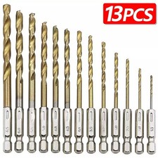 13 PIECE HSS TITANIUM COATED