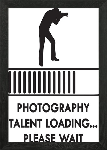 Photography talent framed - talent, wall