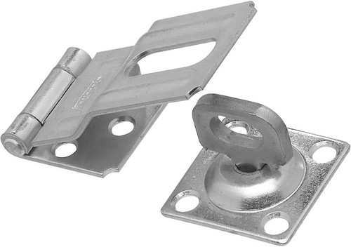 Swivel staple safety hasp zinc - staple,
