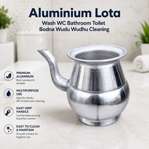 Aluminium lota wash - aluminium,
