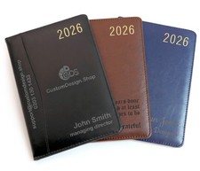 Personalised Premium Executive Diary Organiser 2026 A4/A5 size | Custom Engraved