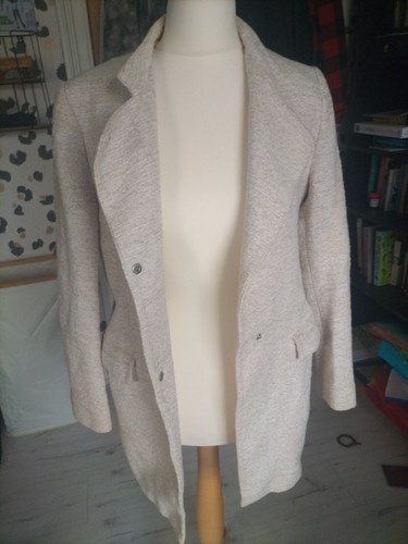 Women blazer coat in beige - blazer, coat,