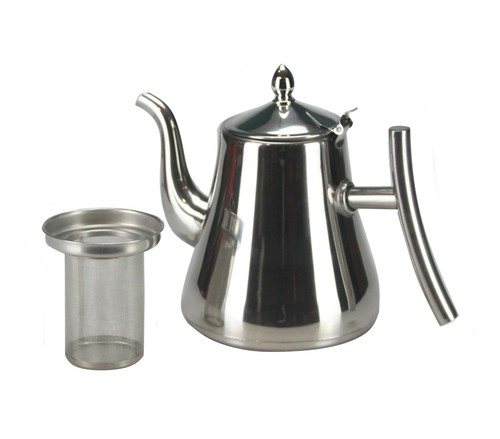 Stainless steel teapot loose - stainless,