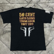 Vintage Y2K 50 Cent G Unit Rap Tour T Shirt - Mens Large Early 2000s Promo Band