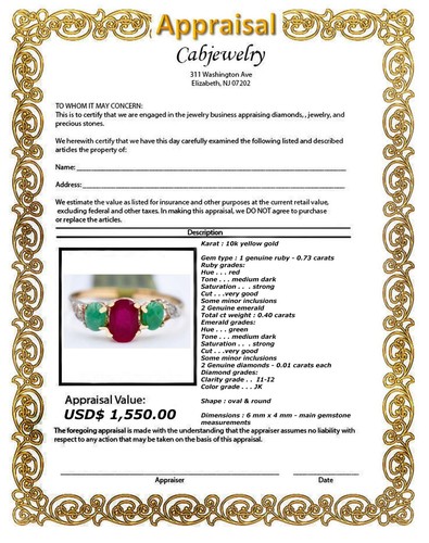 Genuine cts ruby emerald - cts, ruby,