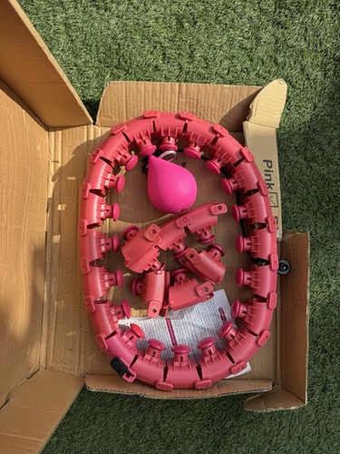 Pink weighted hula hoop asukt - weighted,