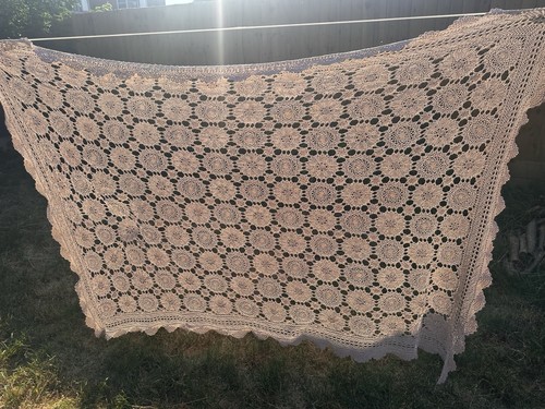 Vintage hand crocheted lace - vintage,