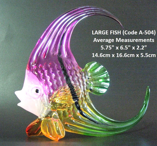 Large glass fish beautiful - large,