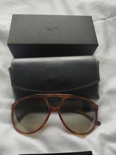 Persol Hand Made In Italy Mens Sunglasses Brown Tortoise Shell RRP £355