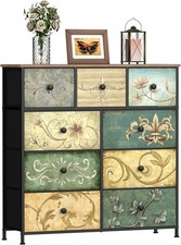 9-Drawer Fabric Dresser Chest