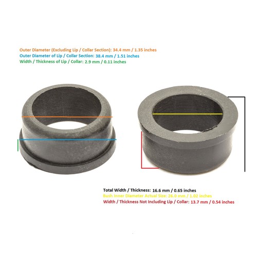 Plastic reducer bushes 35mm - plastic,