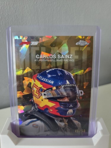 Topps chrome carlos sainz - f1,