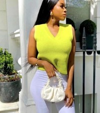 Zara Ribbed Knit Sweater Vest