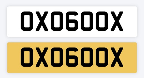 Unique private number - private, plate