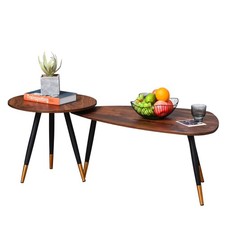 HOMCOM Coffee Table Set of 2