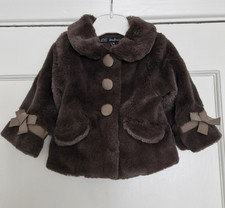 Girls Lili Gaufrette Coat  Faux Fur Soft Snuggly Warm 6 Months BNWT Baby