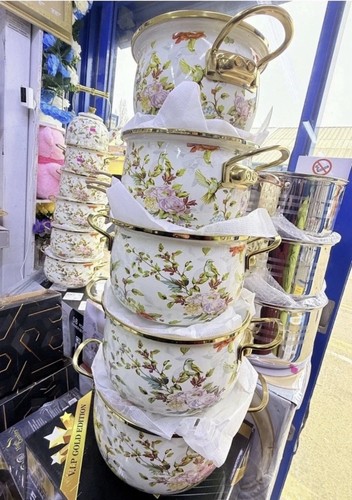 5pcs enamelware cooking pot - 5pcs,