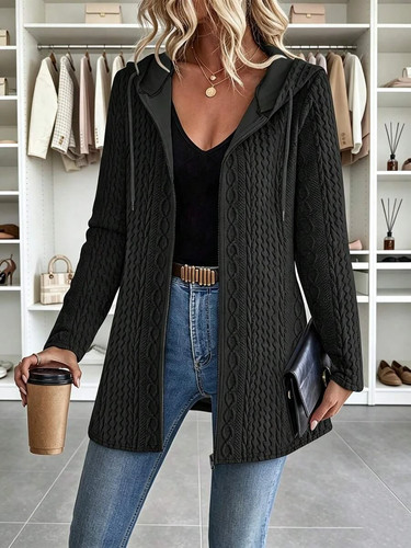 Ladies cable knit oversized - cable,