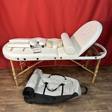 White Tahiti Portable Massage Table Bed Beauty Saloon Therapy Bed