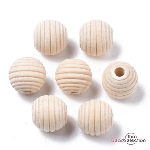 Natural round wooden beads 8mm - natural,