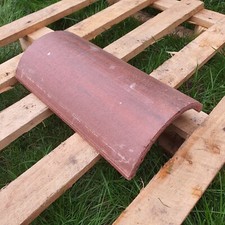 Unused Sandtoft Segmented Concrete Ridge Red compatible with Marley and Redland