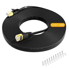 10M FLAT CAT7 FTP Shielded 600MHz 10Gbps Ethernet LAN High Speed Cable RJ45