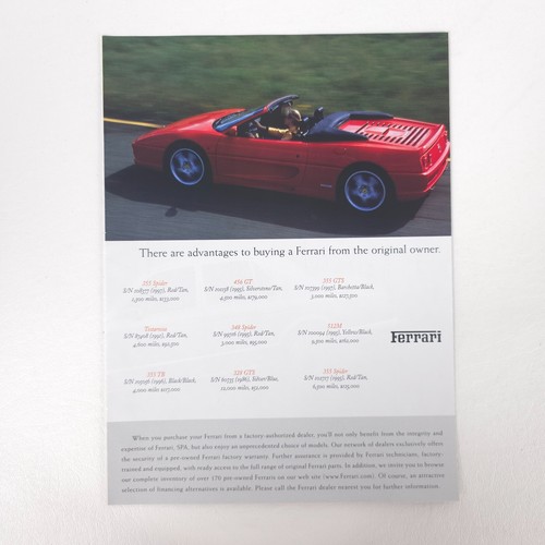 Ferrari advertising print - ferrari,