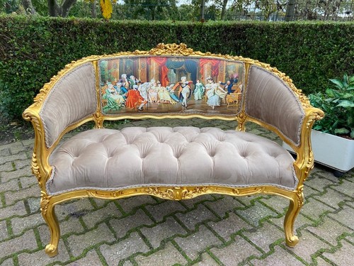 Sofa settee french louis - sofa,